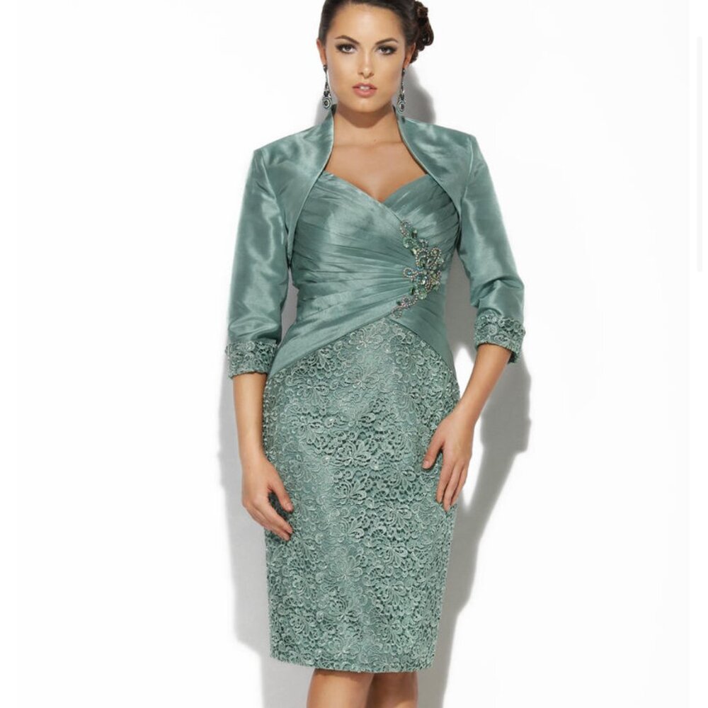 Jolene by Josh & Jazz Social Occasion 15311 Seafoam Green Sz 18 Mother of Bride